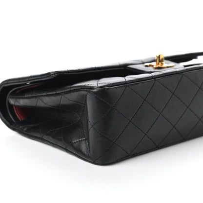 Chanel Lambskin Quilted Medium Double Flap Black 6 of 10