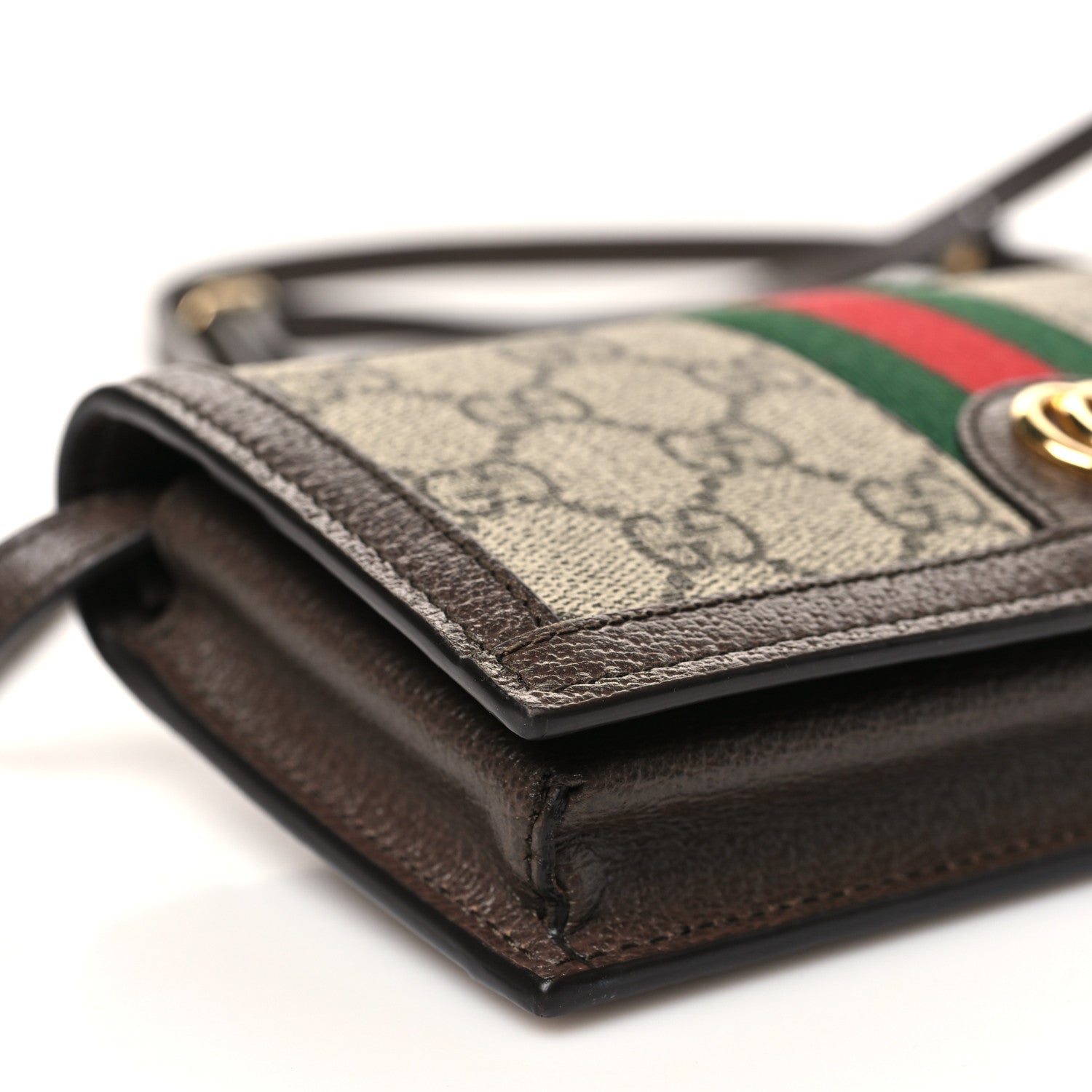 Gucci GG Supreme Monogram Web Ophidia Belt Bag Beige Ebony New Acero 9 of 10