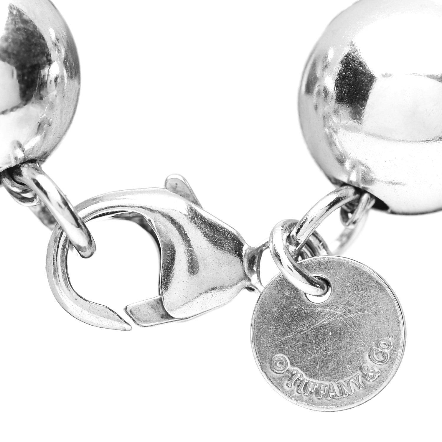 Tiffany Sterling Silver 10mm HardWear Ball Bracelet 4 of 4