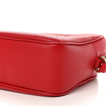 Gucci Pebbled Calfskin Small Soho Disco Bag Tabasco Red 10 of 11