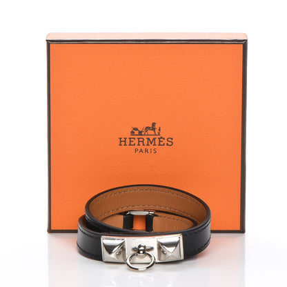 Hermes Chamonix Rivale Double Tour Bracelet XS Black 8 of 8