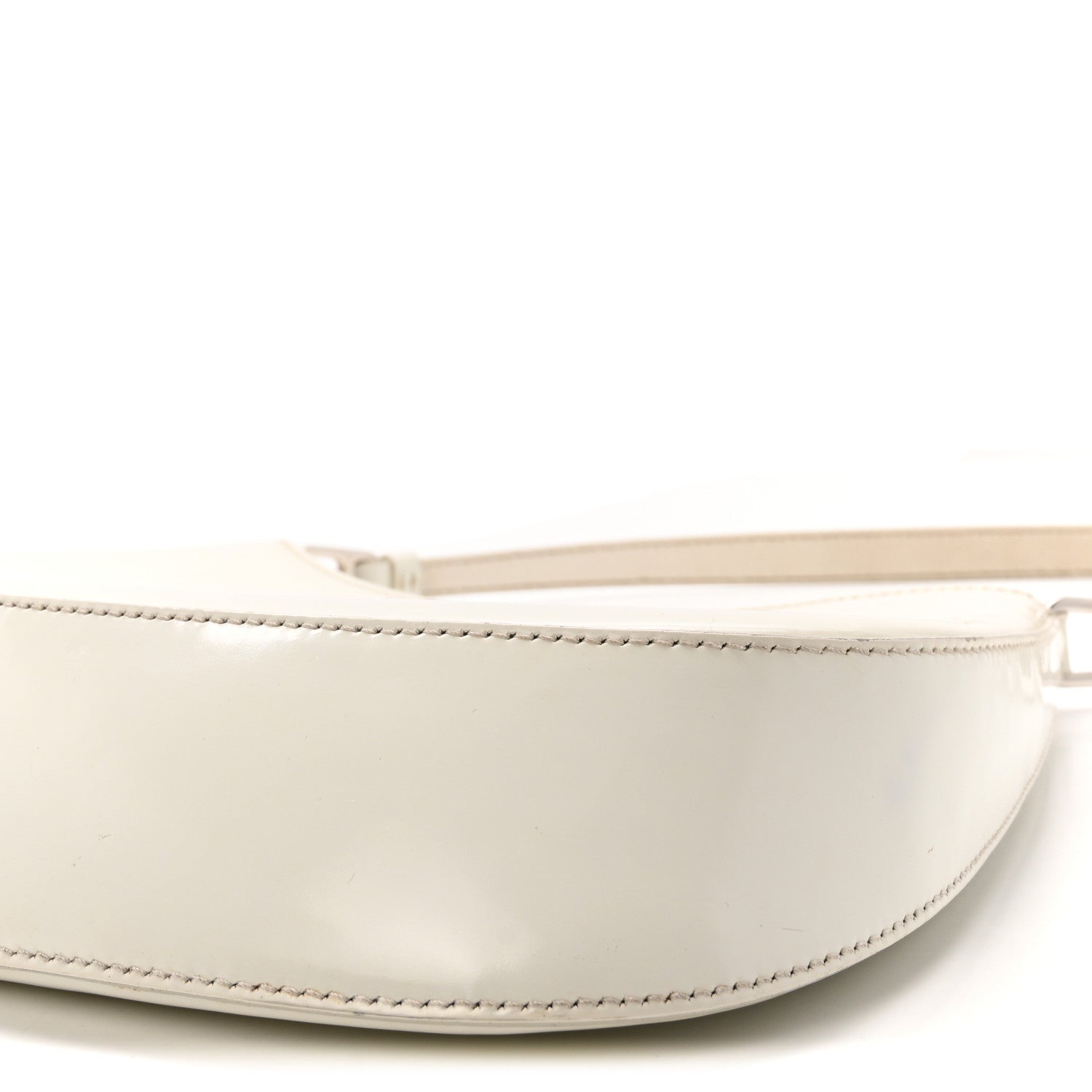 Prada Spazzolato Cleo Shoulder Bag White 9 of 10
