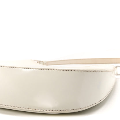 Prada Spazzolato Cleo Shoulder Bag White 9 of 10