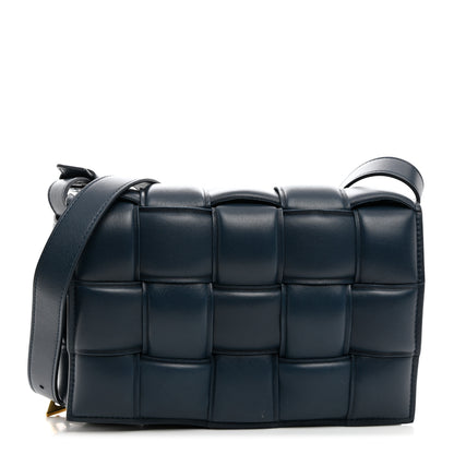 Bottega Veneta Nappa Maxi Intreccio Padded Cassette Crossbody Bag Deep Blue 1 of 10