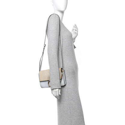 Chloe Suede Calfskin Small Faye Shoulder Bag Airy Grey 2 of 9