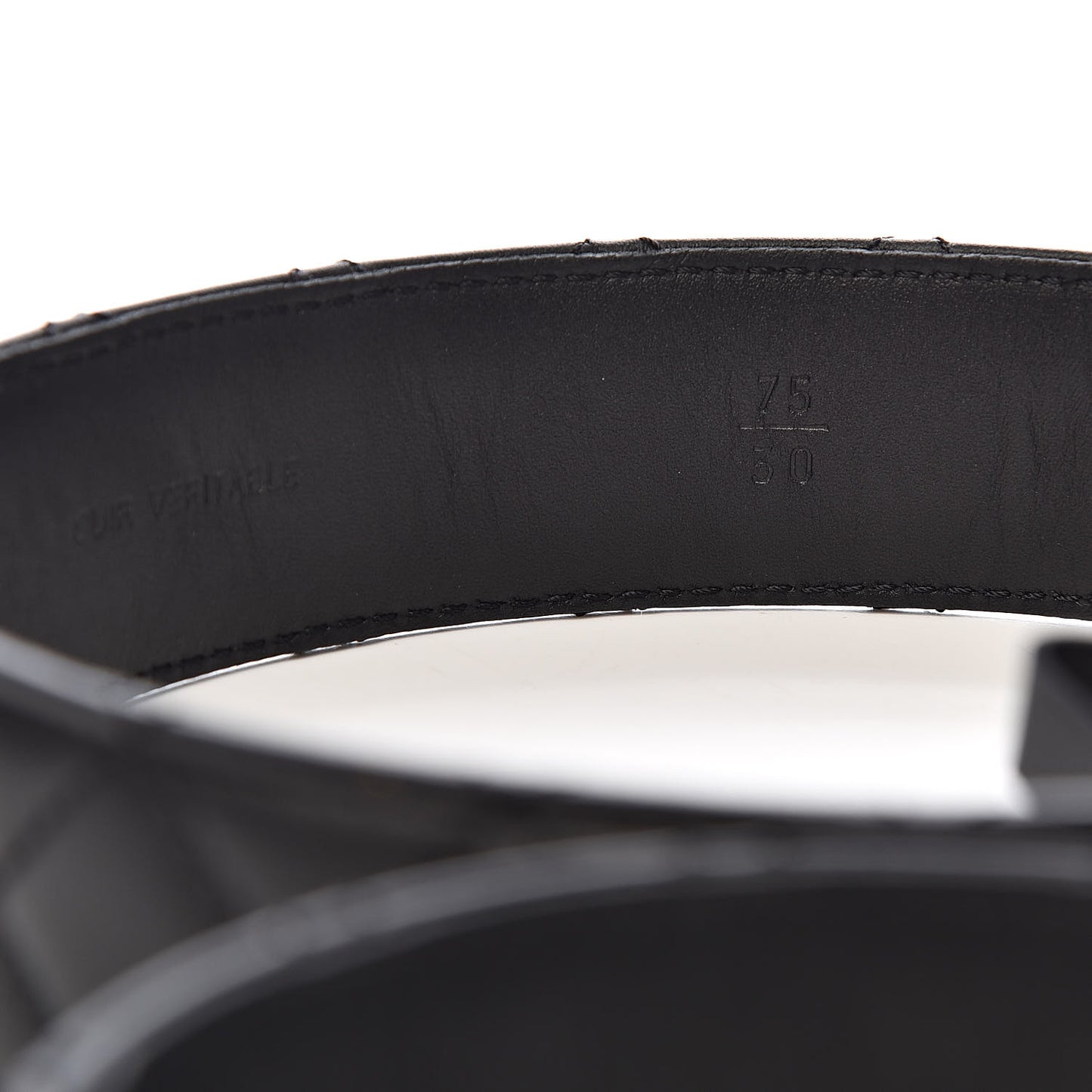 Lambskin Quilted CC Chain Belt 75 30 Black