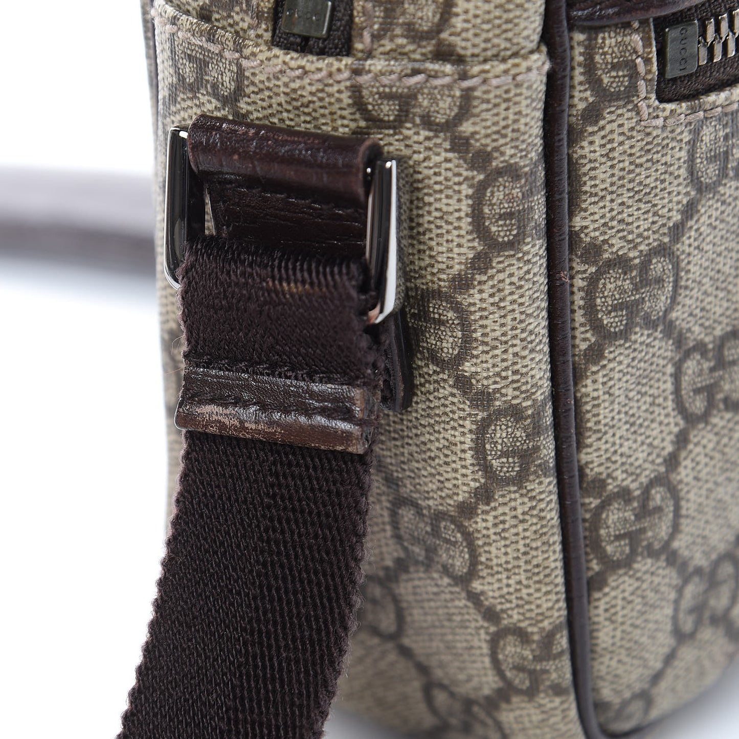 GG Plus Monogram Shoulder Bag Dark Brown