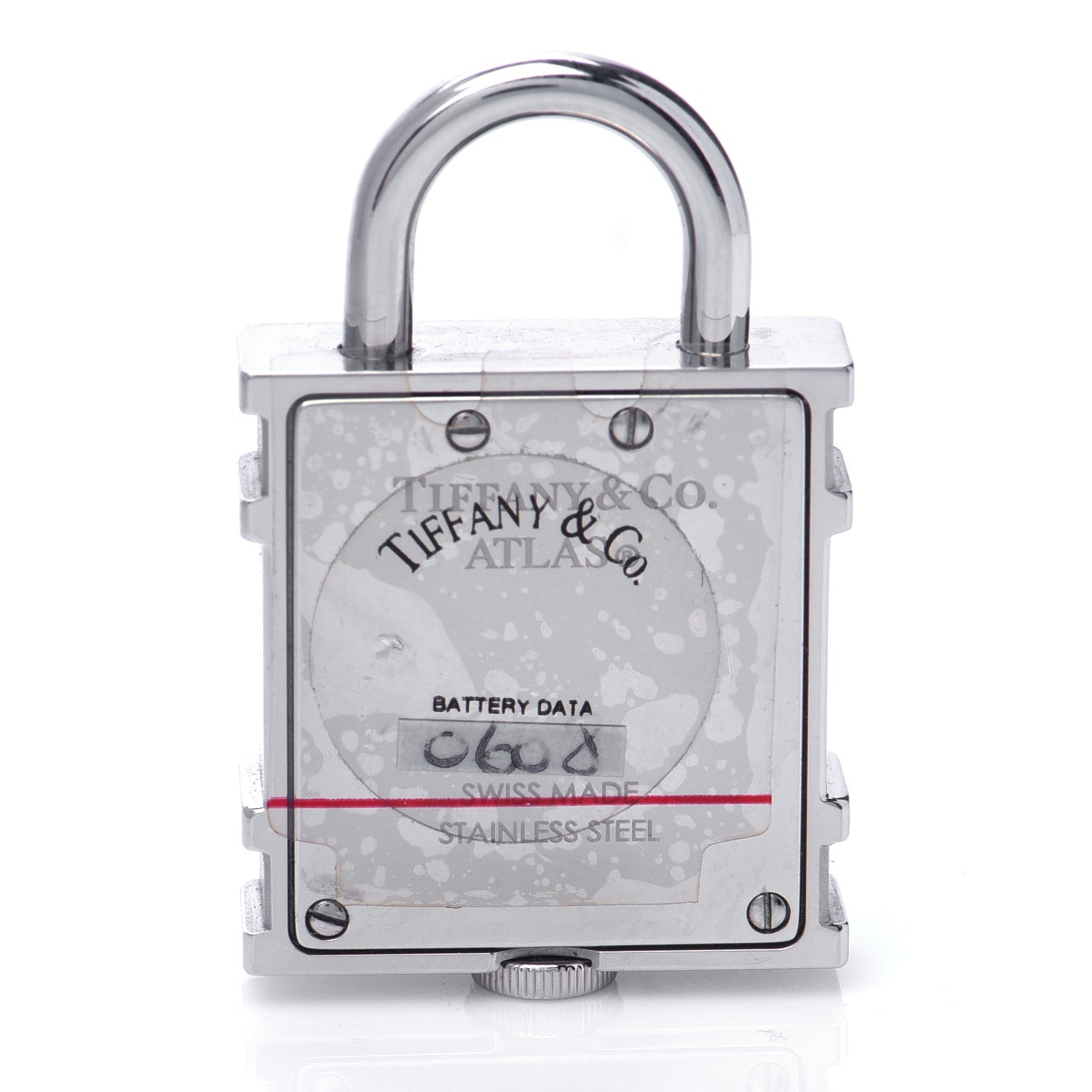 Tiffany Stainless Steel 21mm Atlas Lock Charm Quartz Watch 5 of 6