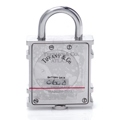 Tiffany Stainless Steel 21mm Atlas Lock Charm Quartz Watch 5 of 6