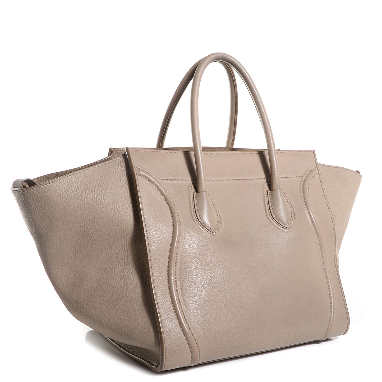 Supple Calfskin Medium Phantom Luggage Beige