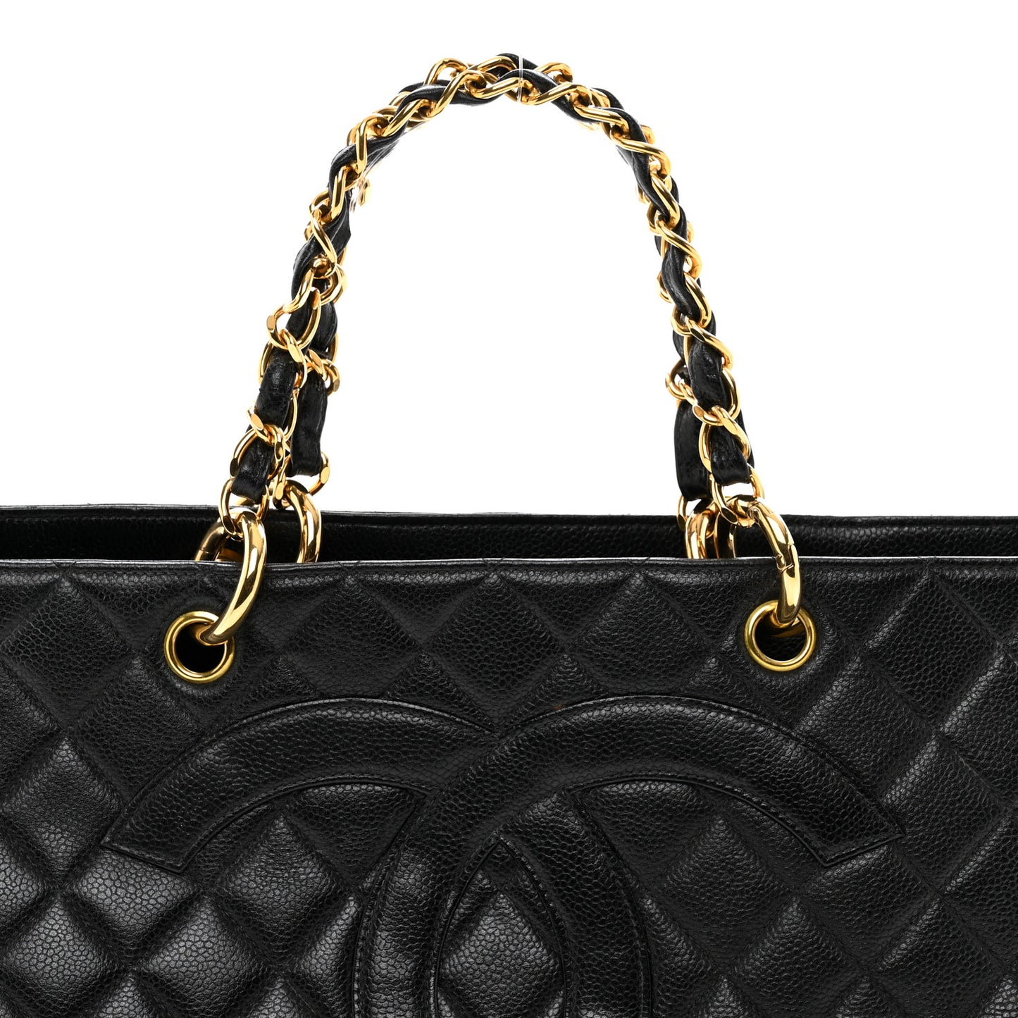 Caviar Quilted Grand Timeless Tote GTT Black