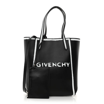 Givenchy Calfskin Logo Print Stargate Shopper Tote Black 1 of 12