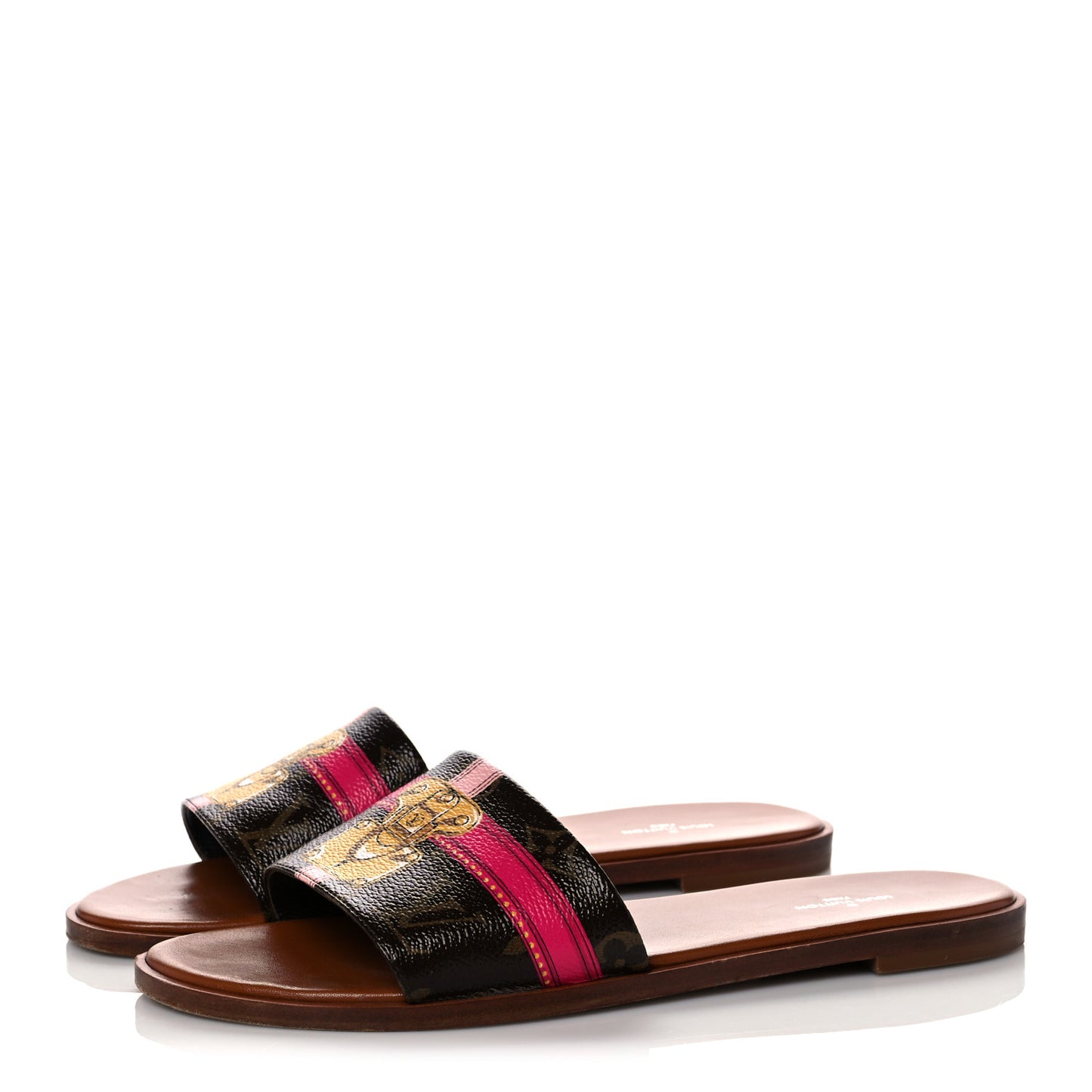 Patent Monogram Lock It Flat Mule 40 Cacao