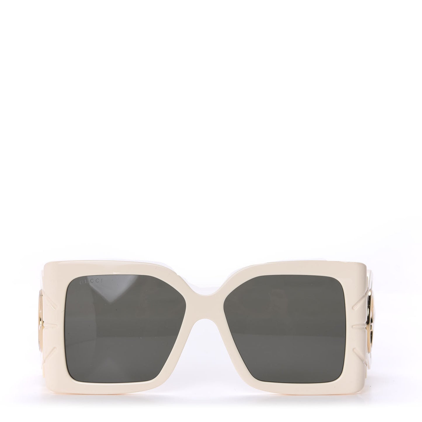 Acetate Square Frame Wing Sunglasses GG0535S Ivory