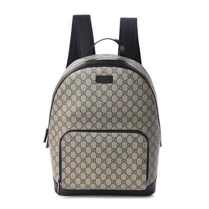 Gucci GG Supreme Monogram Medium Backpack Black 1 of 10