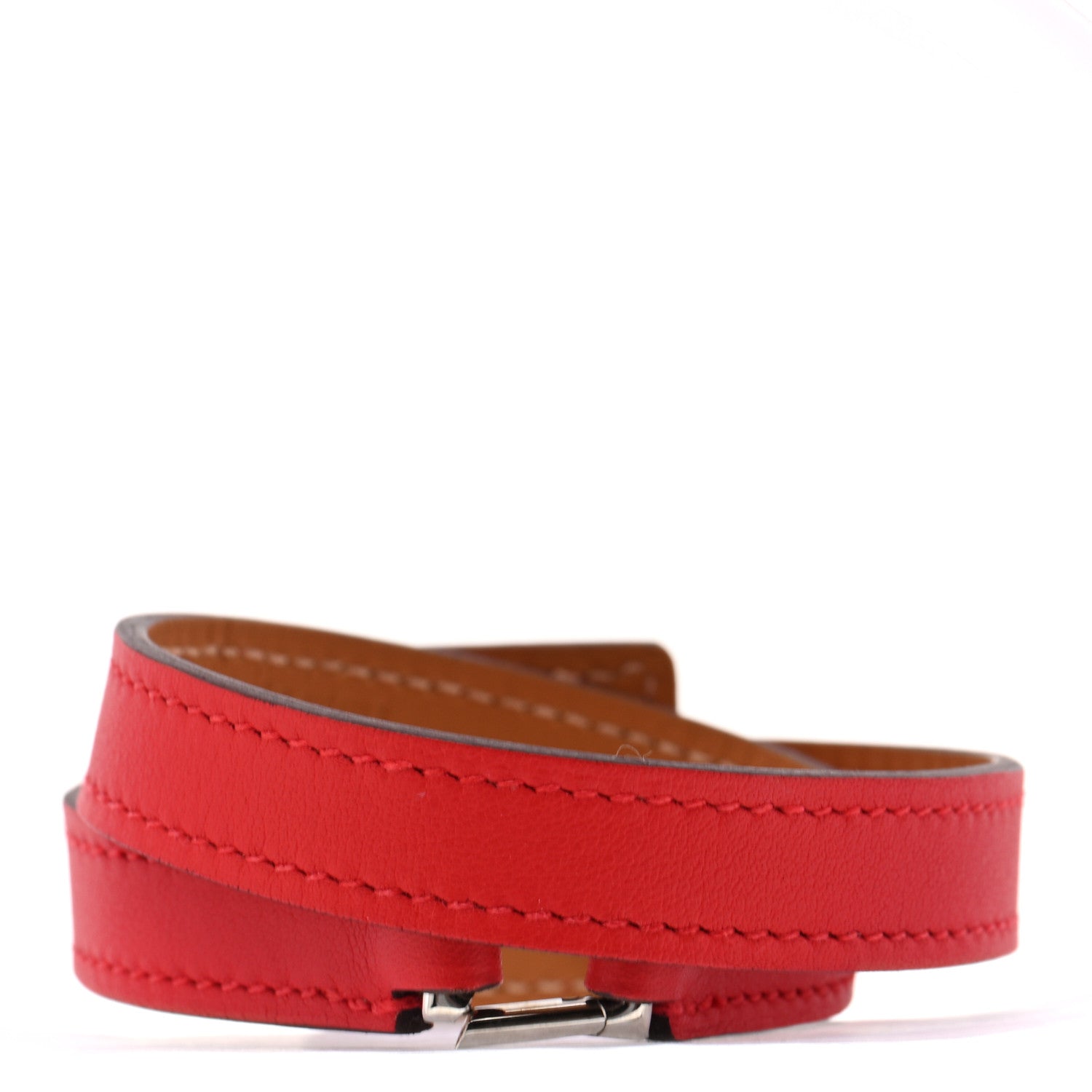 Hermes Swift O'Kelly Double Tour Bracelet Rouge De Coeur 3 of 7