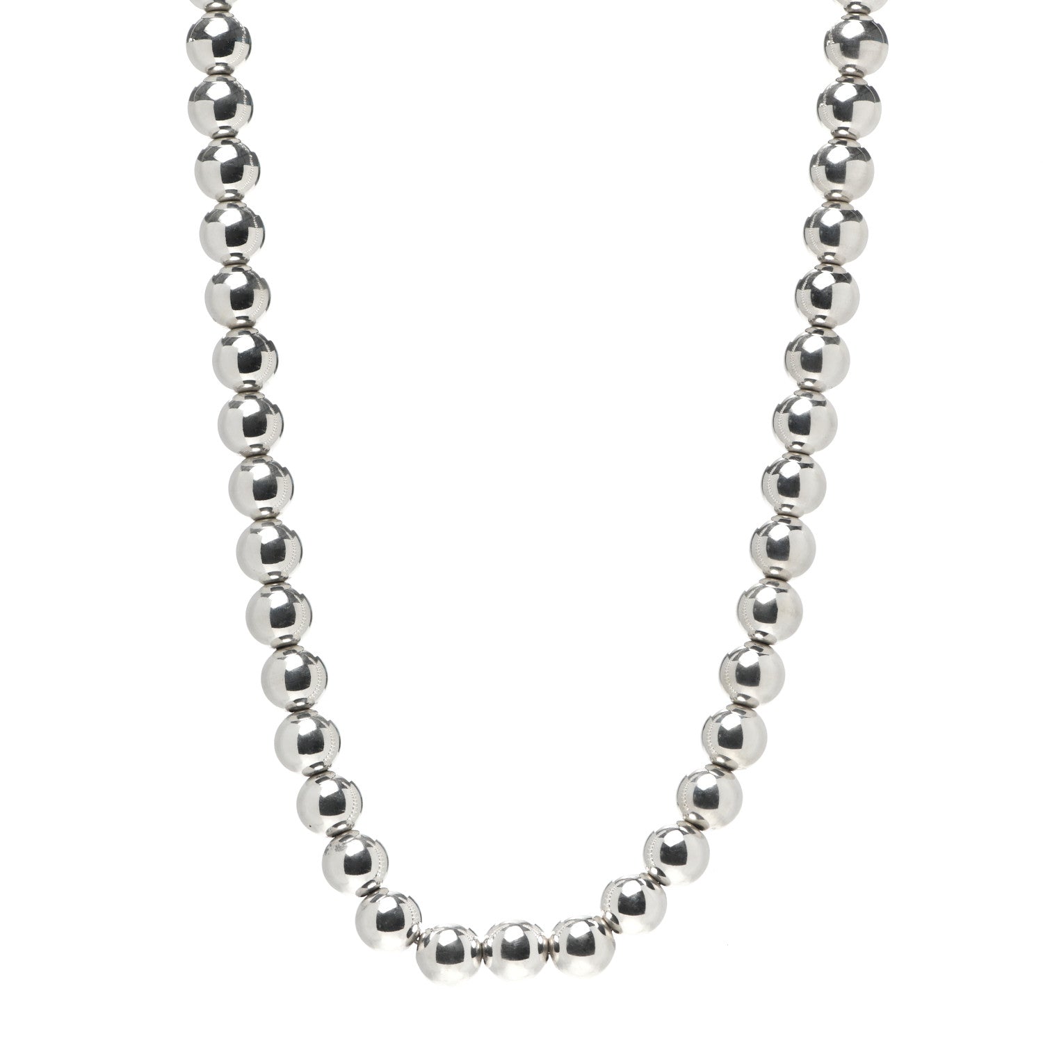 Tiffany Sterling Silver 10mm HardWear Ball Necklace 1 of 4
