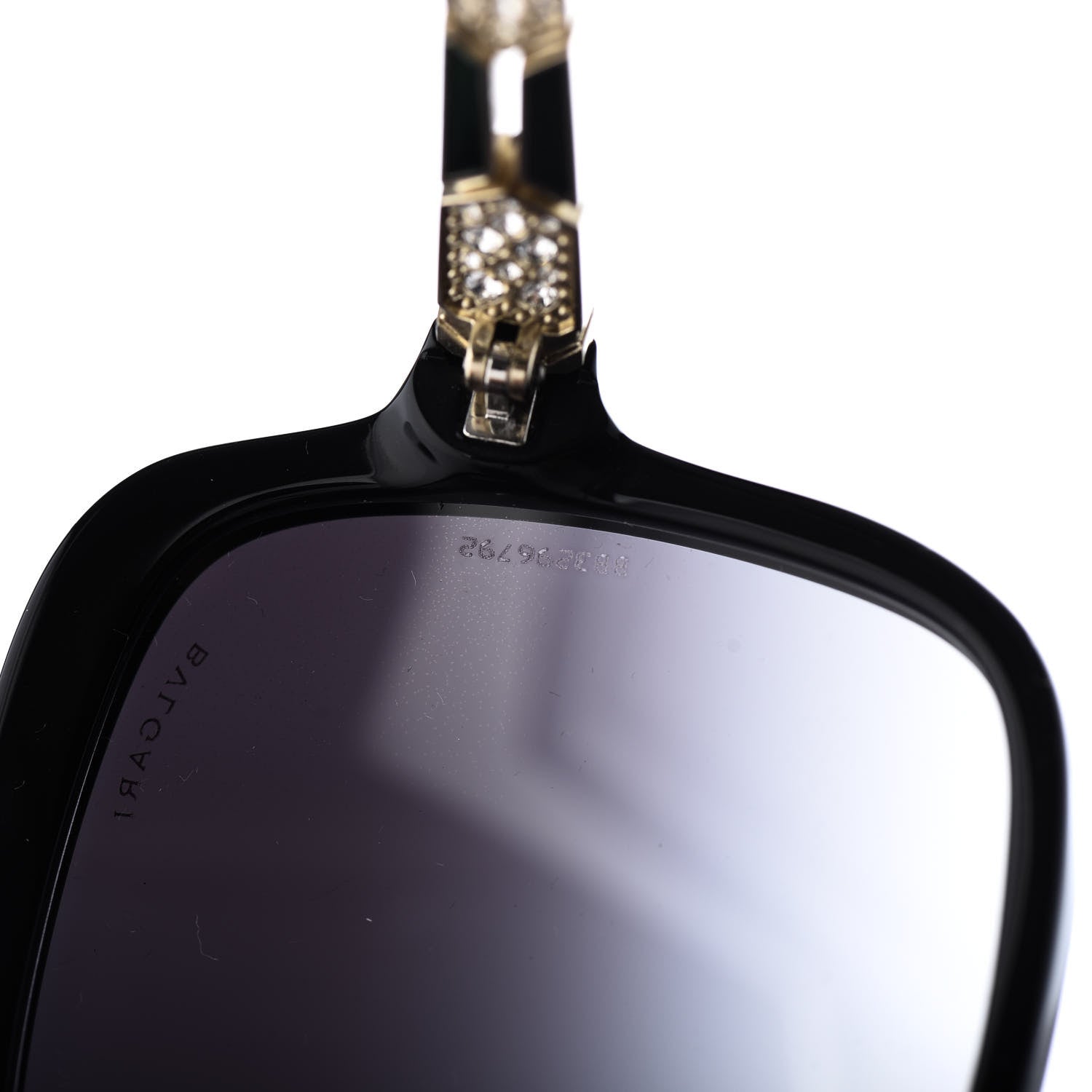 Bulgari Crystal 8181B Sunglasses Black 8 of 12