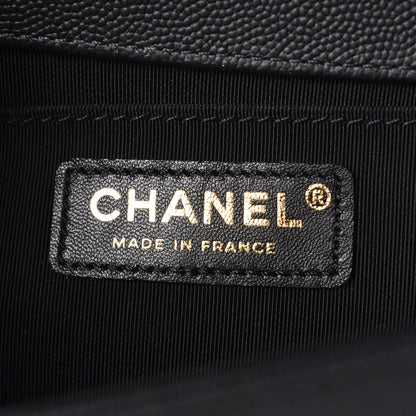 Chanel Caviar Quilted Medium Boy Flap Black 8 of 10