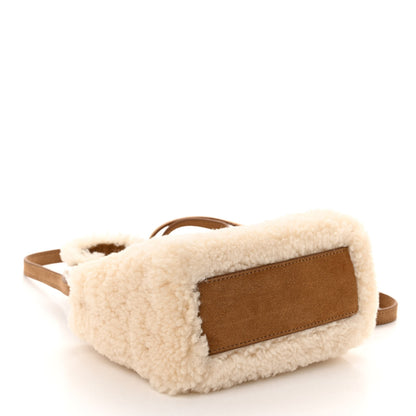 Telfar X UGG Suede shearling Small Shopping Bag Natural 4 of 9