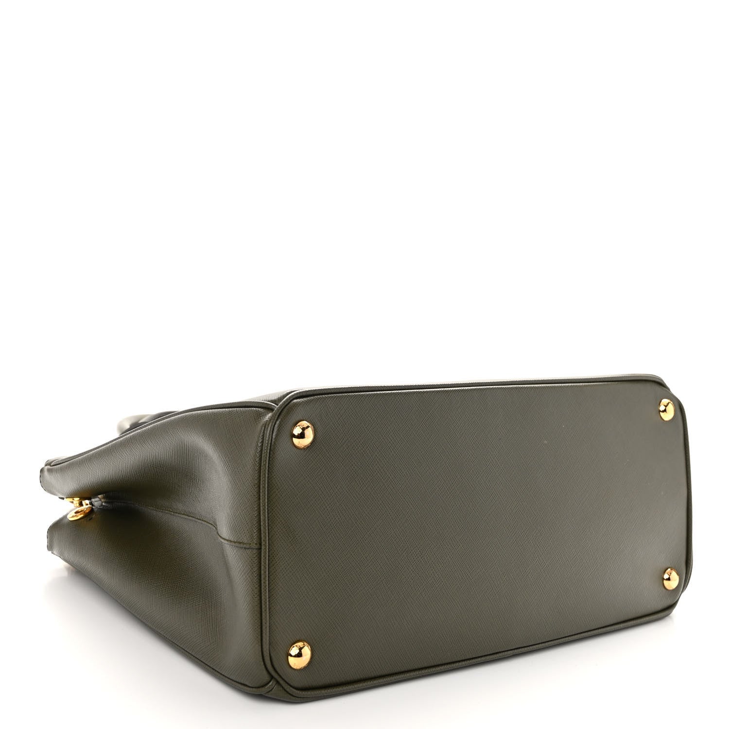 Prada Saffiano Lux Medium Galleria Double Zip Tote Militare 4 of 10