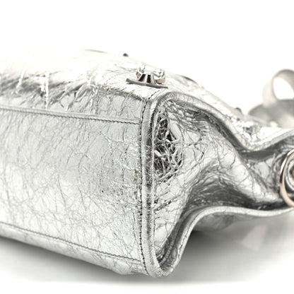 Balenciaga Metallic Agneau Silver Hardware Small Le City Silver 10 of 10