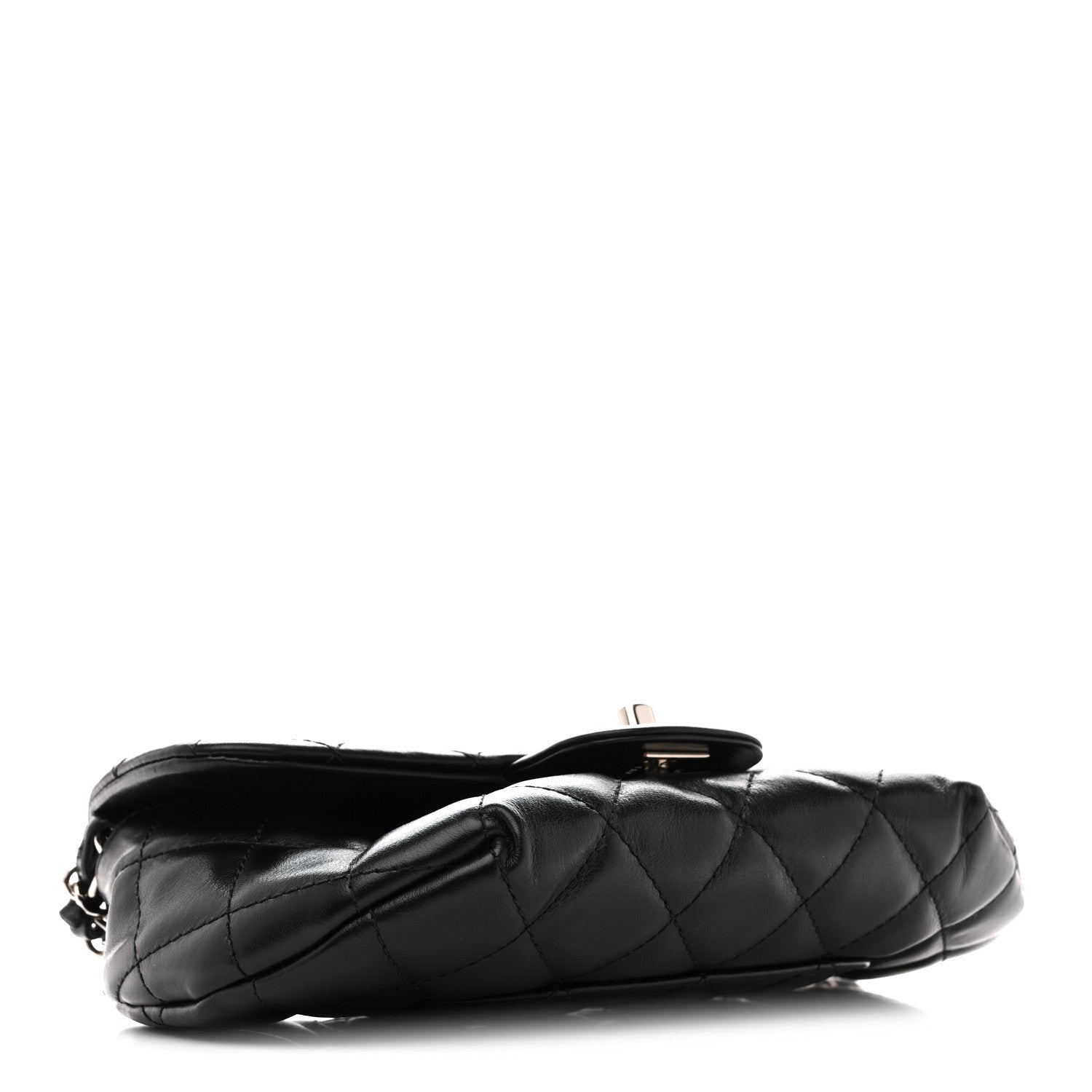 Chanel Calfskin Quilted CC Uniform Flap Belt Bag Black 4 of 15