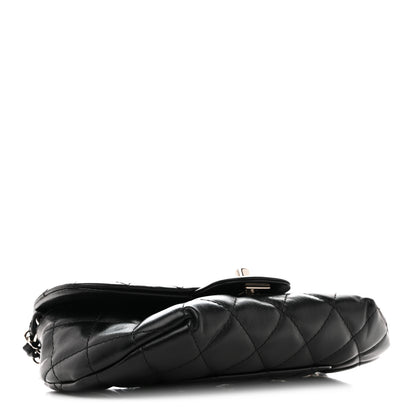 Chanel Calfskin Quilted CC Uniform Flap Belt Bag Black 4 of 15