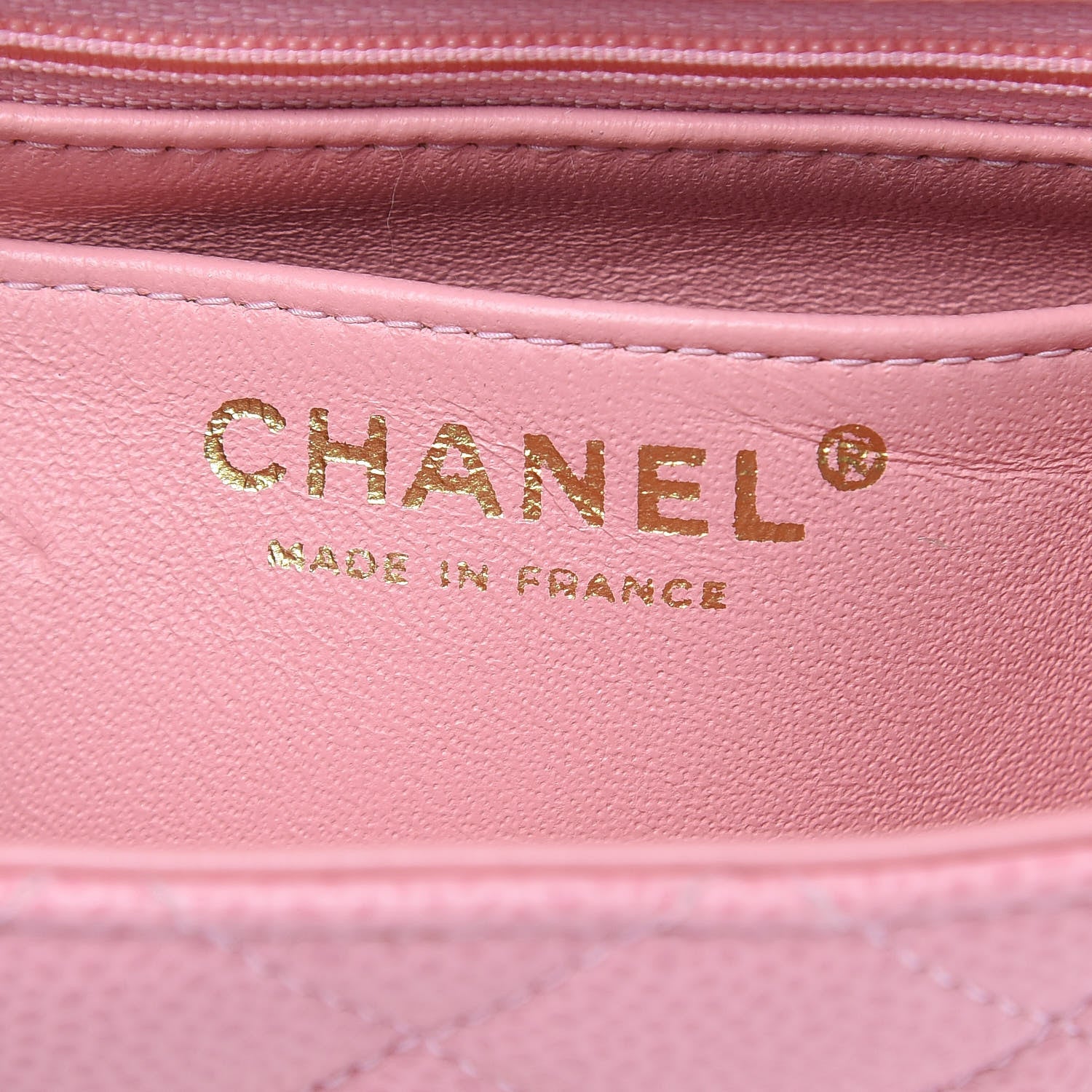 Chanel Caviar Quilted Mini Square Flap Pink 6 of 10