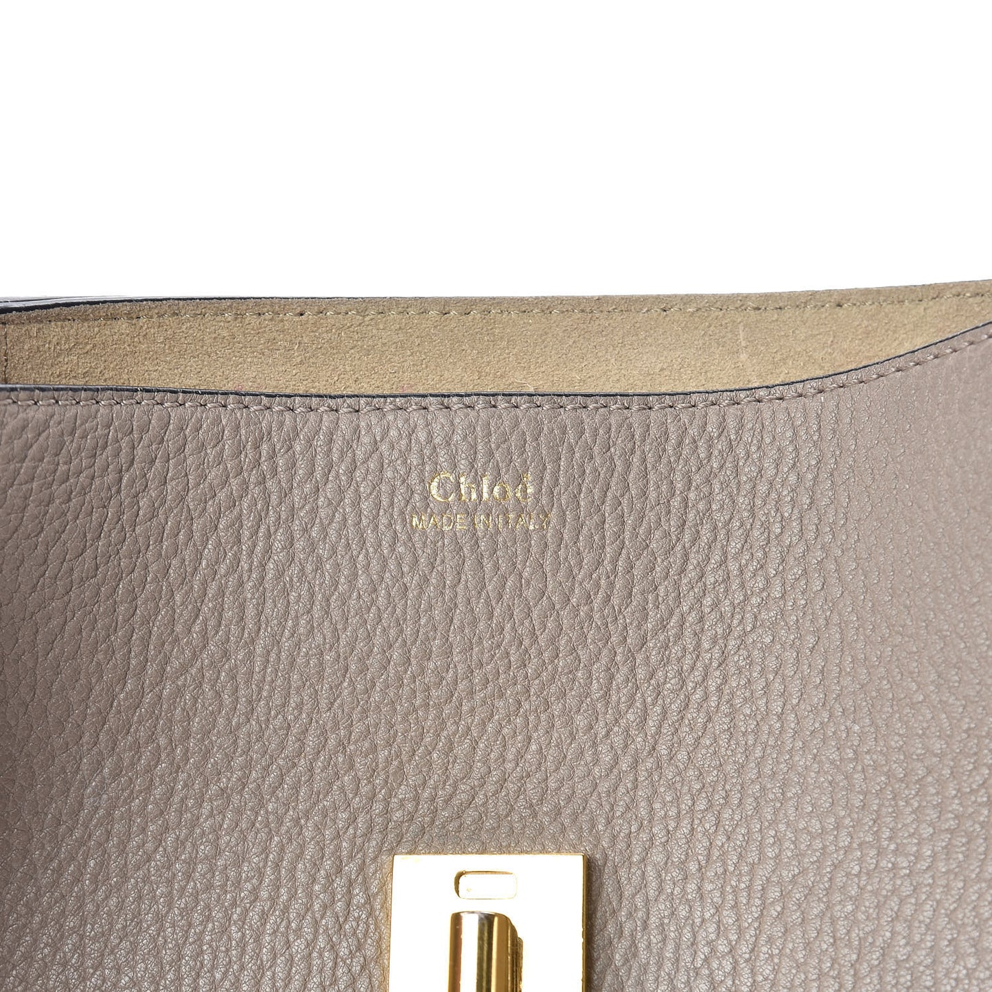 Grained Lambskin Drew Shoulder Bag Motty Grey
