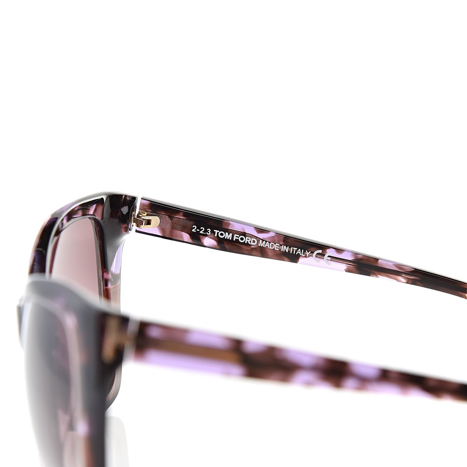 Tom Ford Carli Oversize Square Cateye Sunglasses TF295 Purple 6 of 8