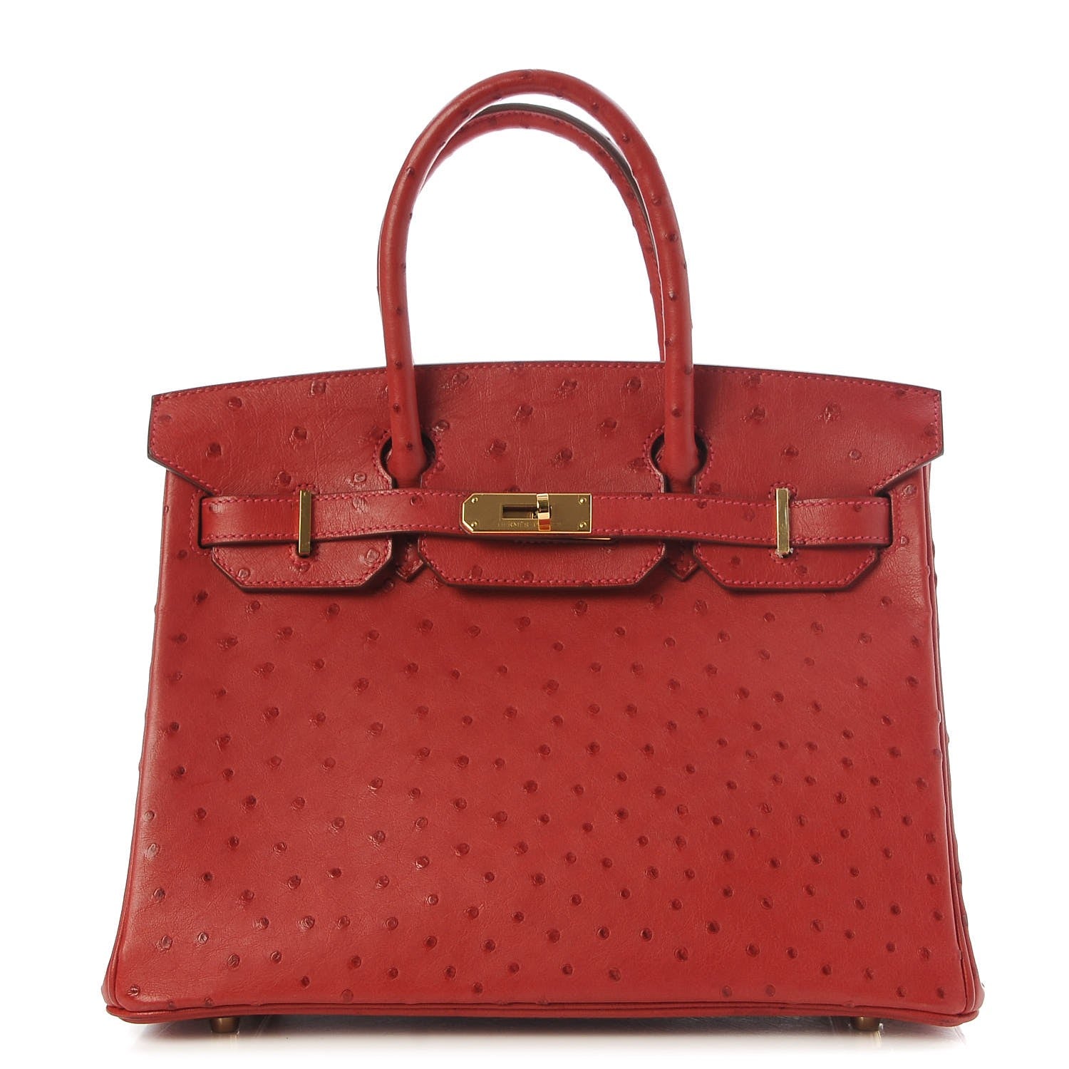 Hermes Ostrich Birkin 30 Rouge Vif 1 of 30