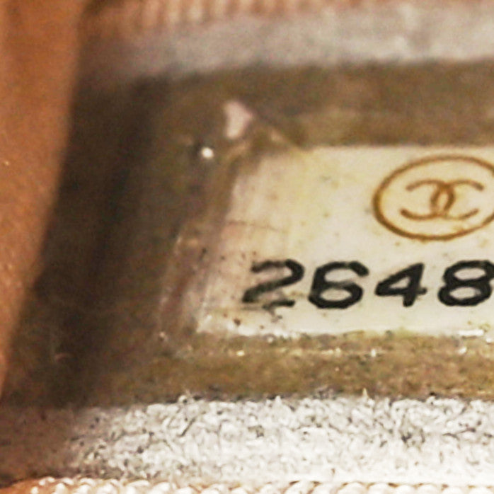 Caviar Quilted Mini Coco Tassel Camera Case White