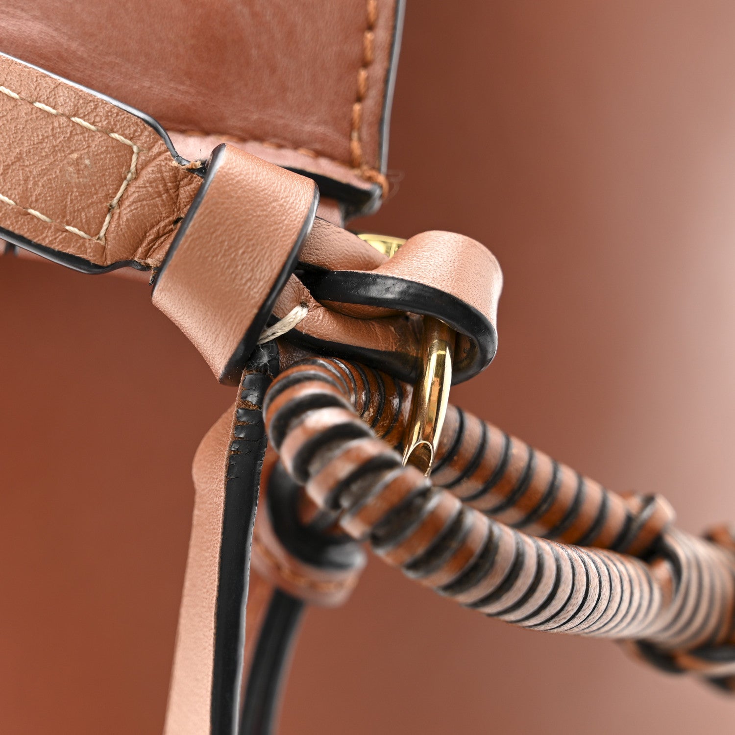 Loewe Calfskin Gate Bucket Bag Brown 16 of 18