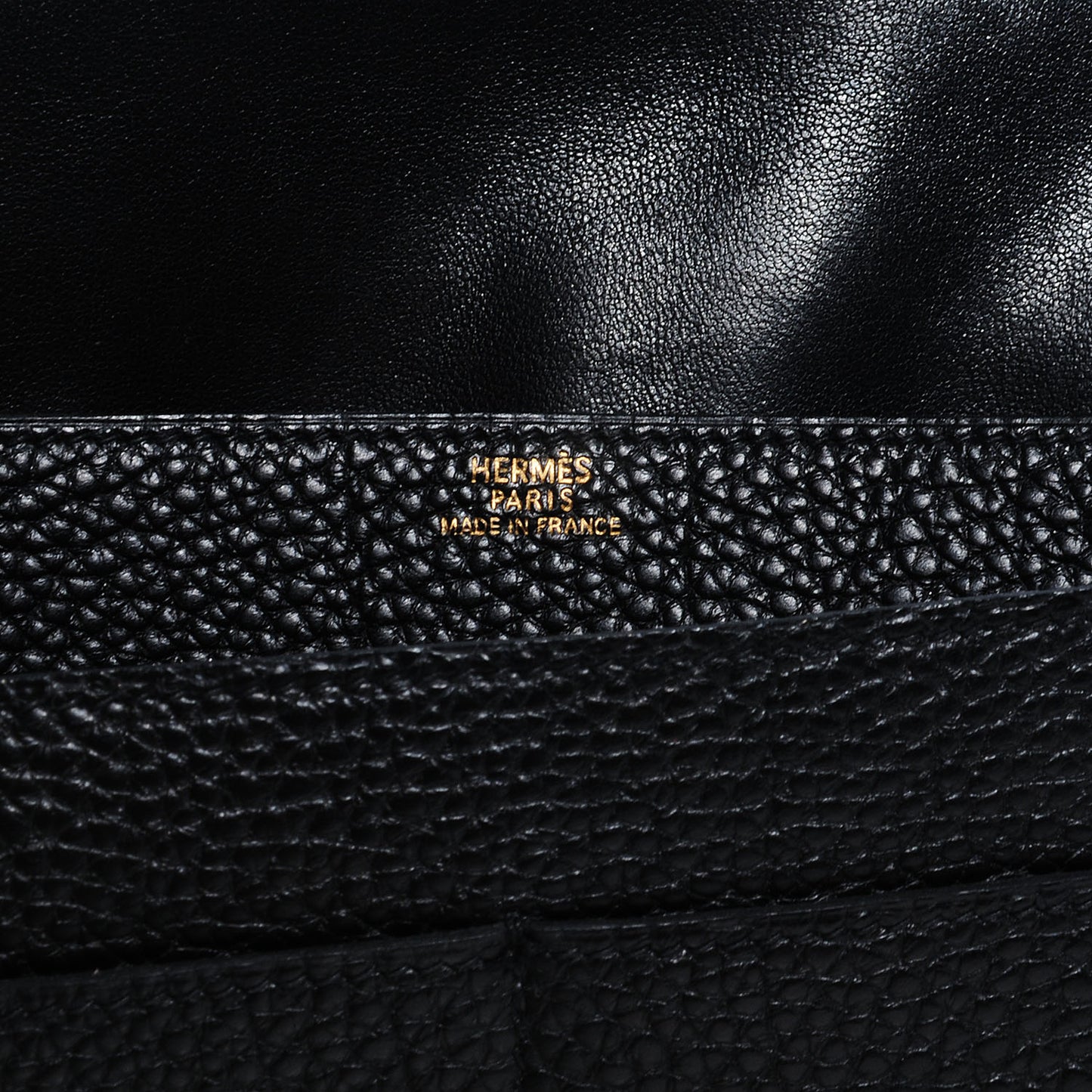 Togo Dogon Wallet Waist Pouch Black