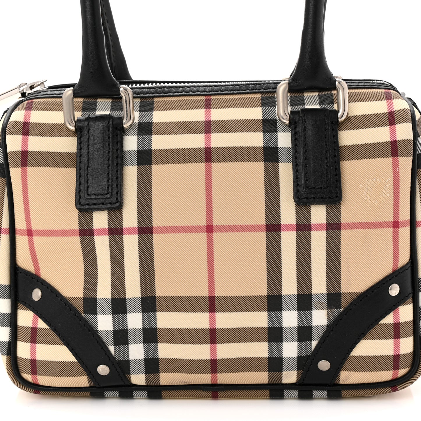 House Check Mini Studded Bowler Black