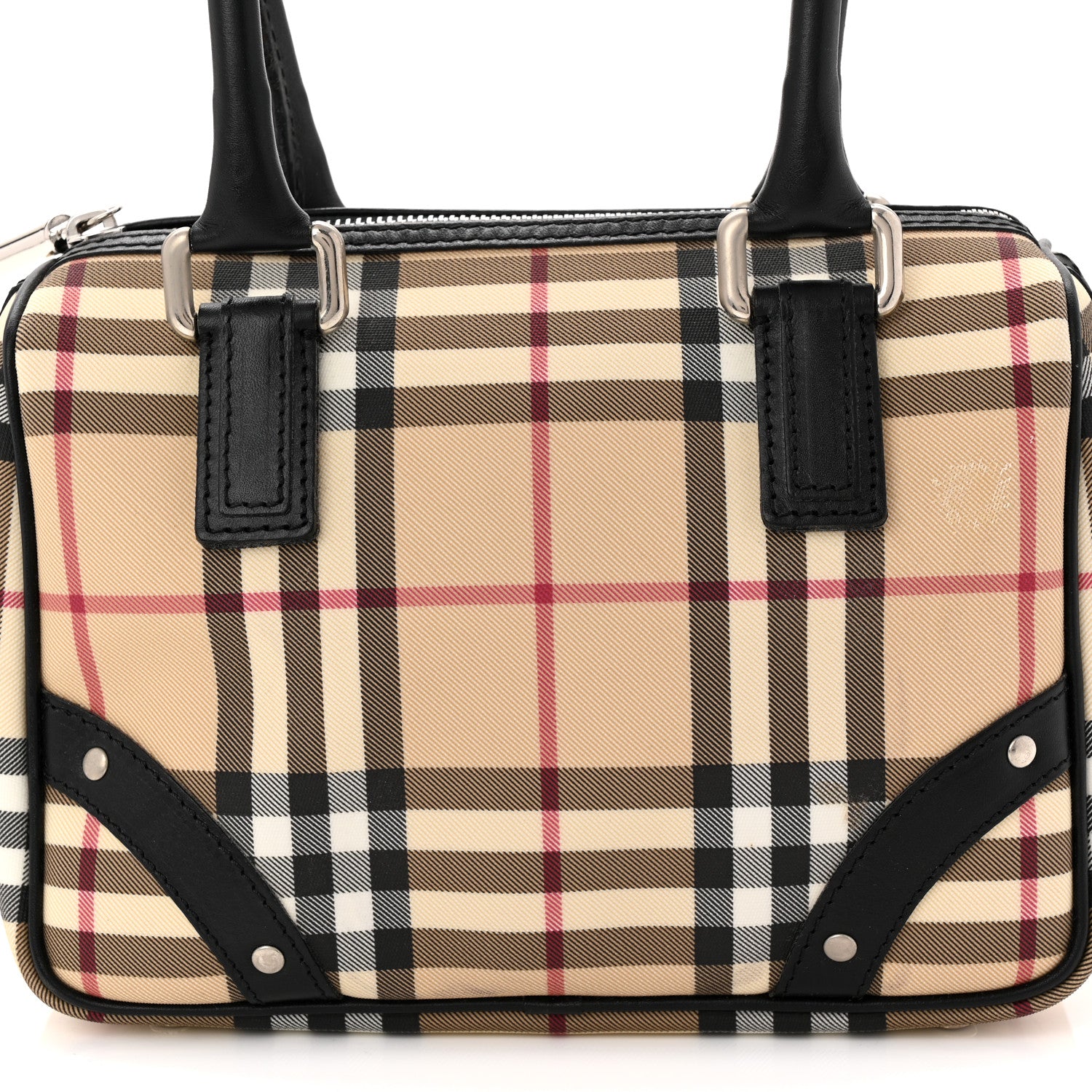 Burberry House Check Mini Studded Bowler Black 8 of 11
