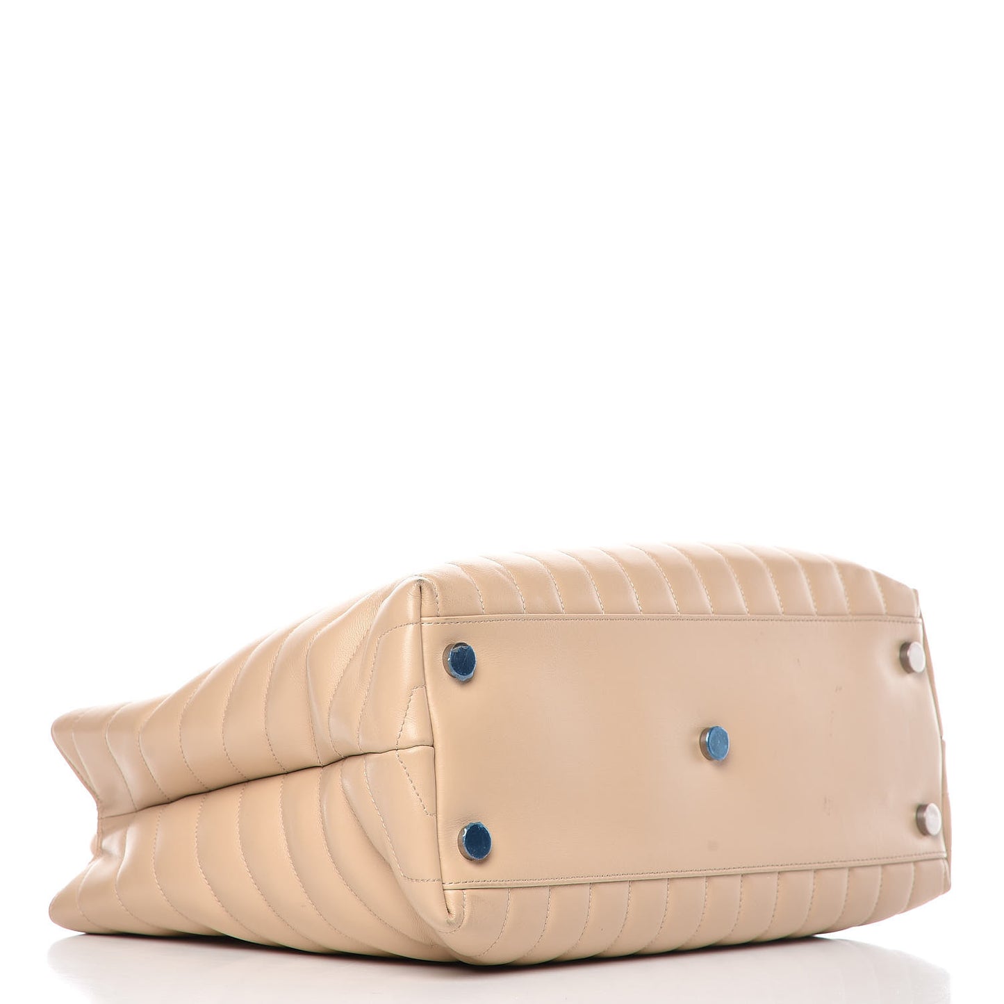 Calfskin Y Quilted Monogram Large Loulou Shopper Nude Powder