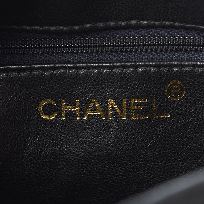 Chanel Lambskin Stitched Tassel Camera Case Black Beige 6 of 13