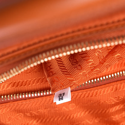 Prada Tessuto Nylon Saffiano Tote Papaya 7 of 9