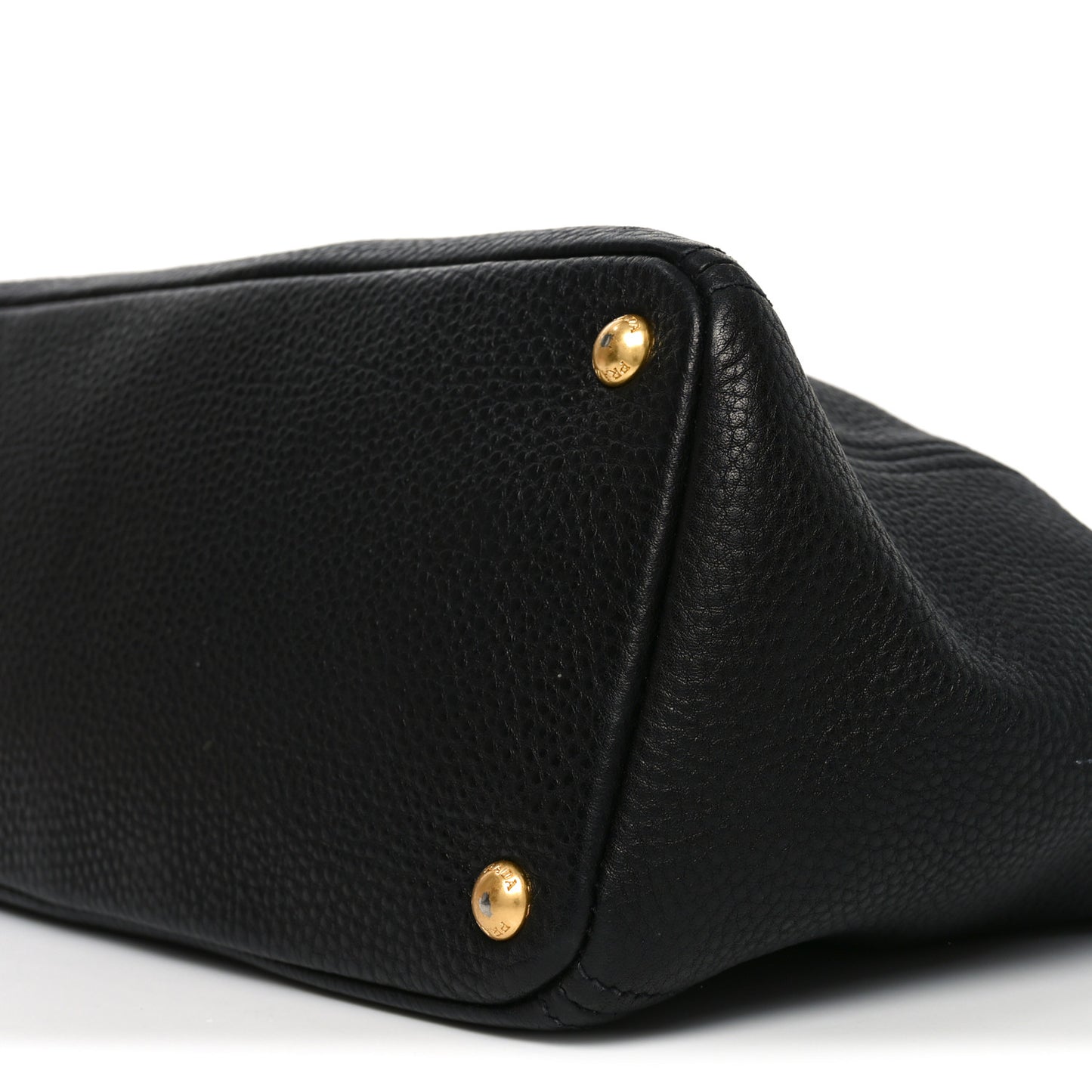 Vitello Daino Side Pocket Tote Black
