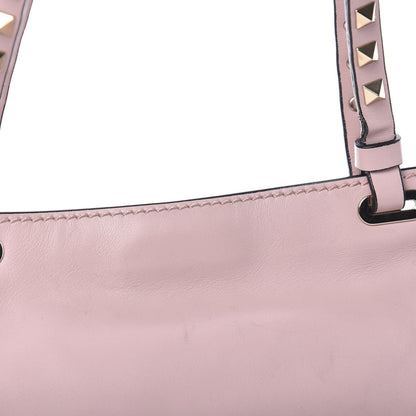 Valentino Garavani Vitello Small Rockstud Tote Water Rose 8 of 10