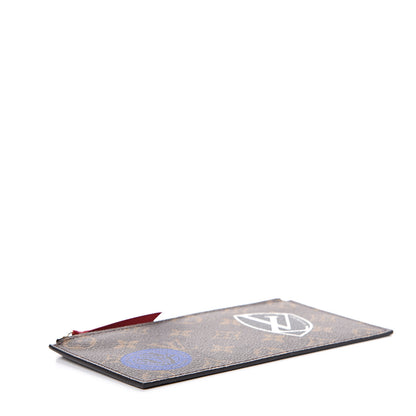 Louis Vuitton Monogram World Tour Felicie Chain Wallet Zippered Insert 3 of 6