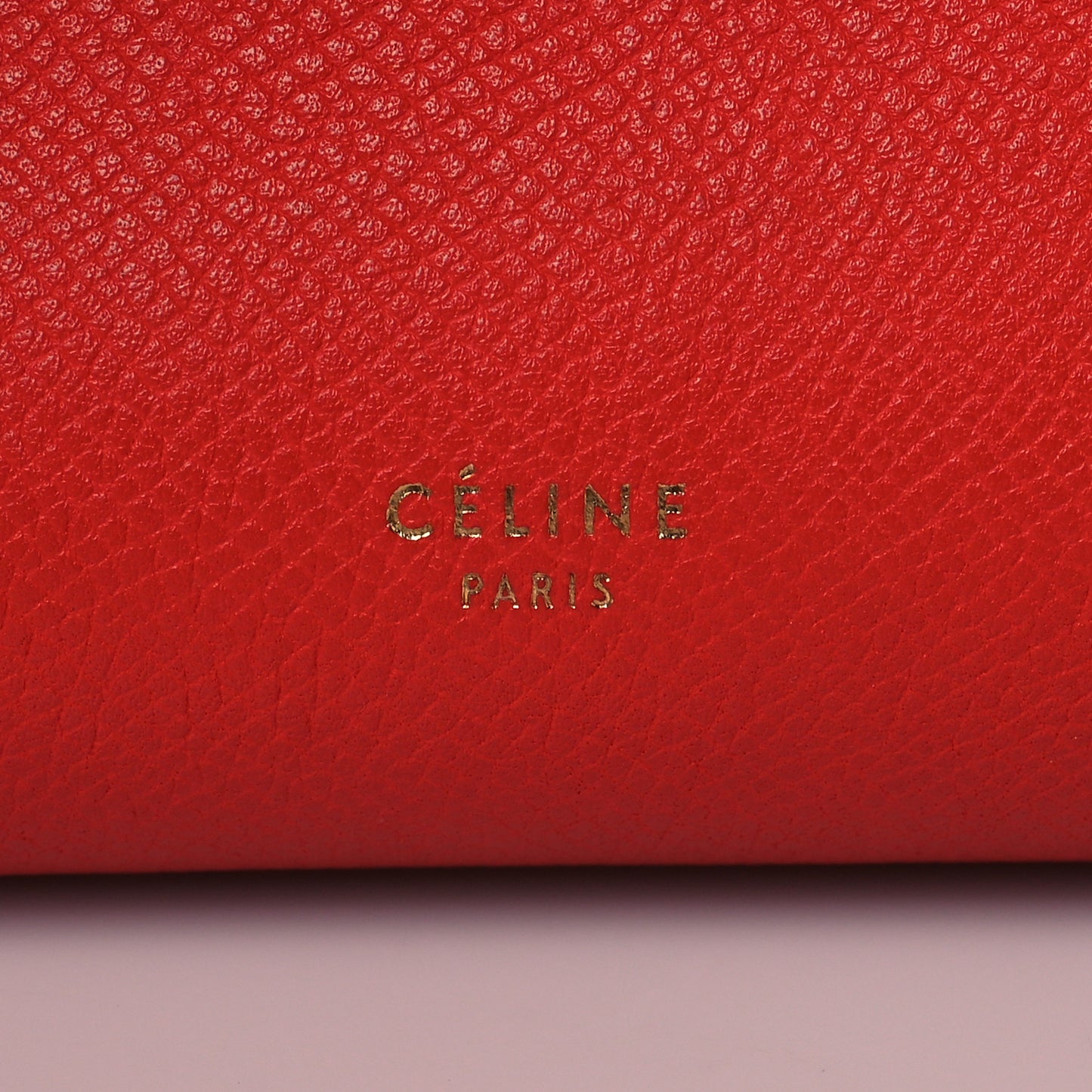 Grained Calfskin Micro Belt Bag Coquelicot