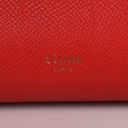 Celine Grained Calfskin Micro Belt Bag Coquelicot 6 of 11