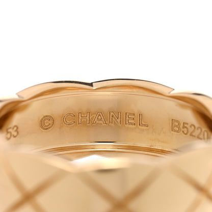Chanel 18K Yellow Gold Small Coco Crush Ring 53 6.5 4 of 5
