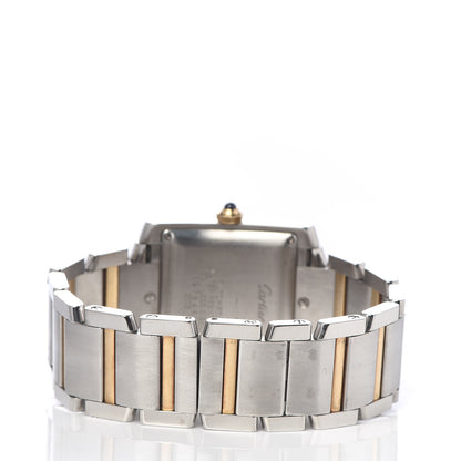 Cartier Stainless Steel 18K Yellow Gold 28mm Tank Francaise Automatic Watch 4 of 6