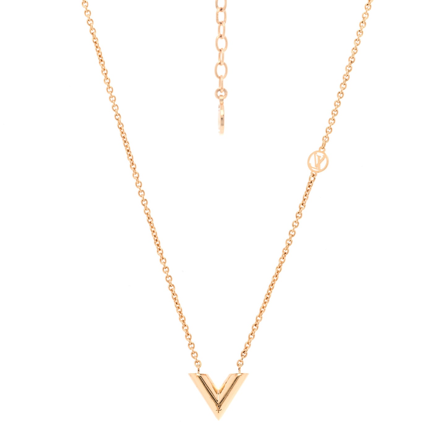 Essential V Necklace Gold