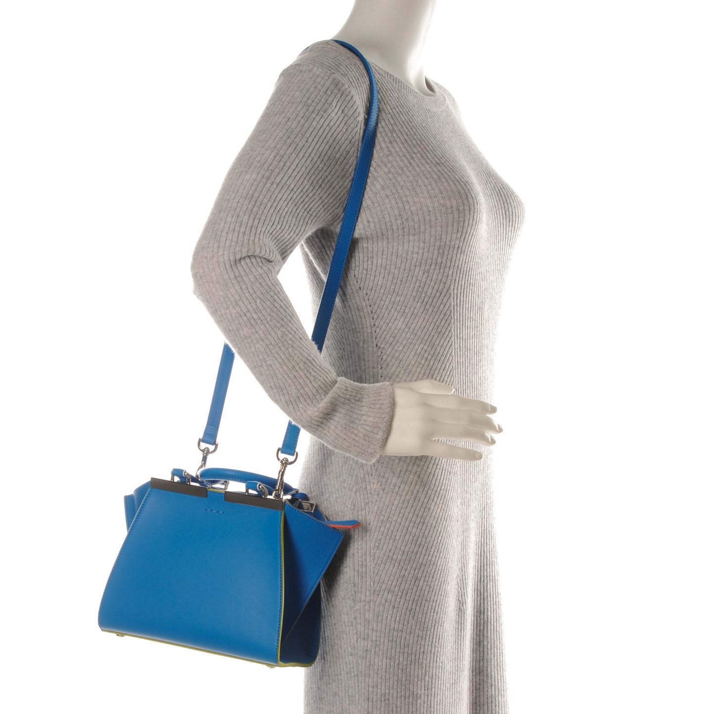 Vitello Dolce Mini 3jours Tote Blue Royal