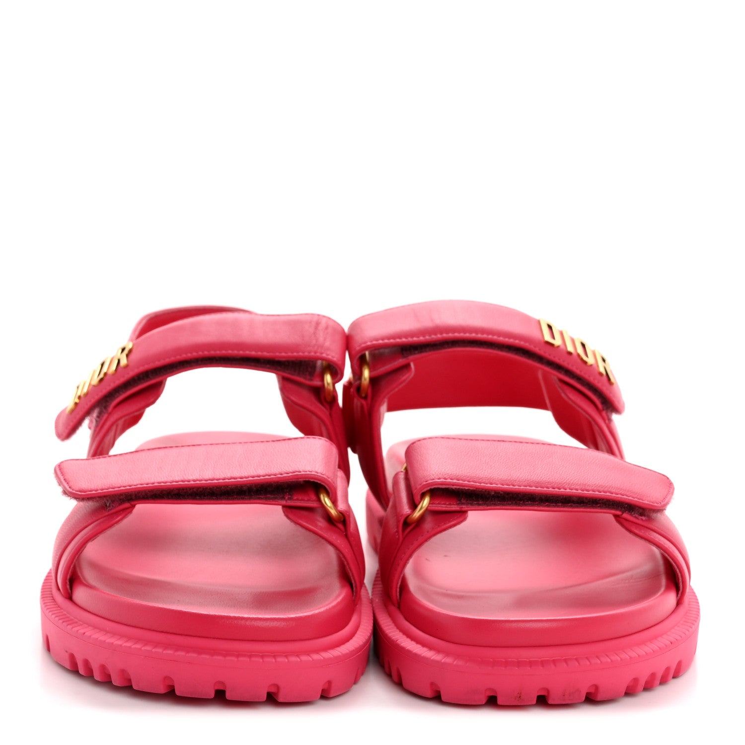 Christian Dior Lambskin Dioract Sandals 39 Raspberry 5 of 18